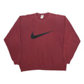 NIKE Mens Maroon Sweatshirt XL Classic Crew Neck Pullover Cotton Blend