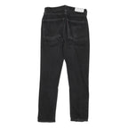 LEVI'S Womens Black Slim Skinny Denim Raw W26 L26 Distressed Cotton Blend Jeans