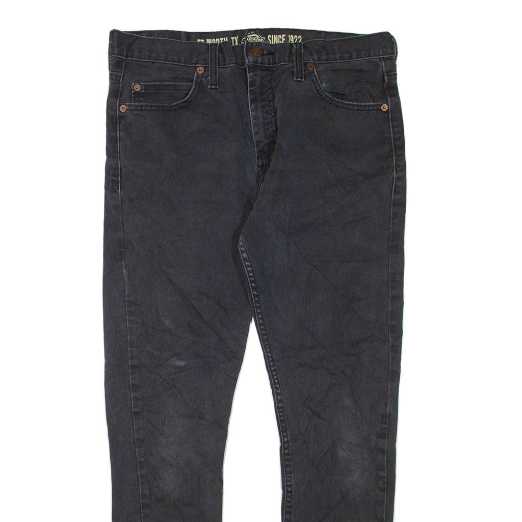 DICKIES Mens Jeans Grey Regular Skinny W32 L28
