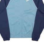 NIKE Mens Blue & Navy Track Jacket XS Polyester Blend Zip Athletic Sportswear