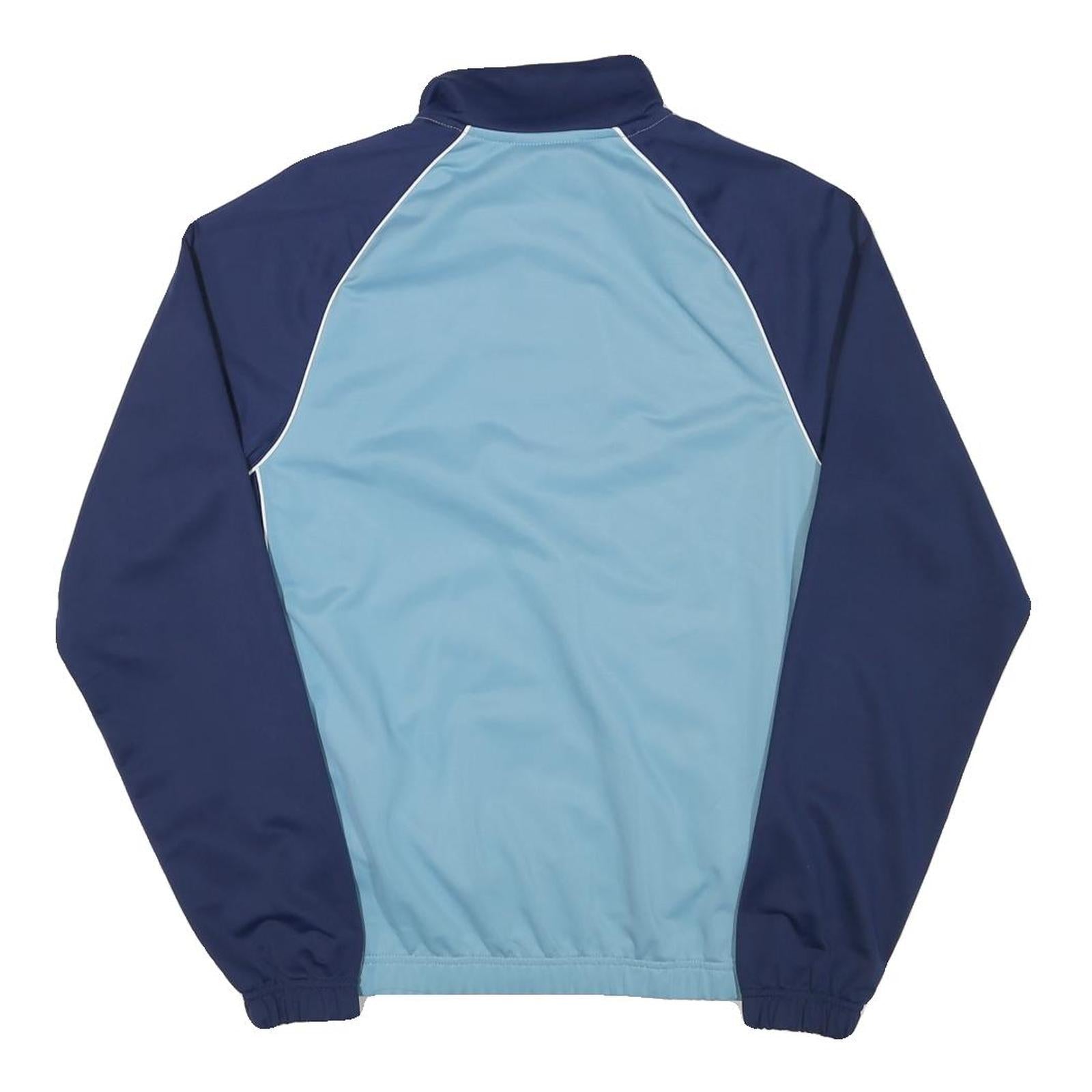 NIKE Mens Blue & Navy Track Jacket XS Polyester Blend Zip Athletic Sportswear