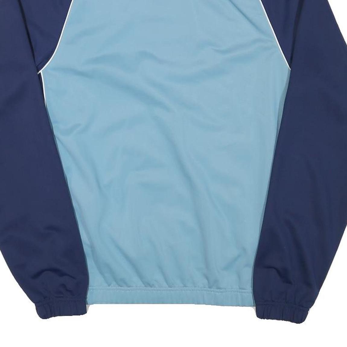 NIKE Mens Blue & Navy Track Jacket XS Polyester Blend Zip Athletic Sportswear