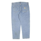 CARHARTT Mens Light Blue Regular Fit Straight Denim Jeans W40 L30 Classic Cotton