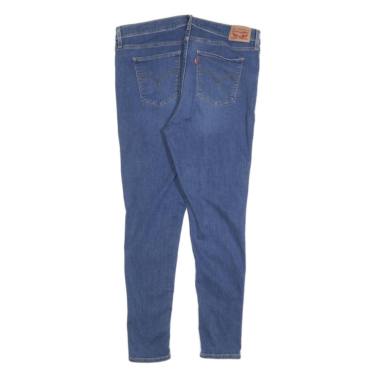 LEVI'S 720 Womens Slim Skinny Denim Medium W33 L30 Stretch Cotton Blend Zip