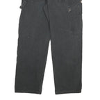 DICKIES Mens Regular Cotton Blend Paint-Stained Workwear Black Jeans W32 L30