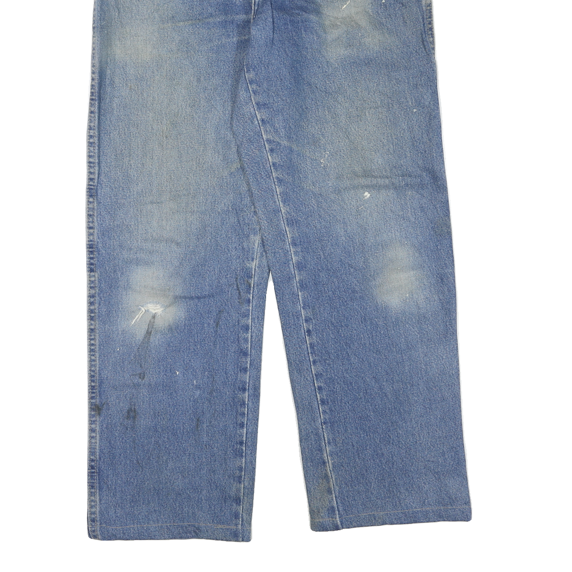 DICKIES Mens Regular Fit Blue Denim Jeans W32 L29 Cotton Blend Zip Casual