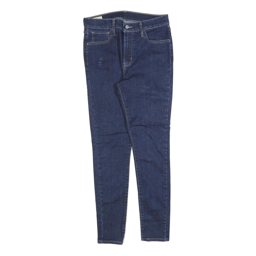 LEVI'S Womens Slim Blue Denim Raw Zip Jeans W29 L28 Classic Fit Stylish