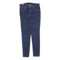 LEVI'S Womens Slim Blue Denim Raw Zip Jeans W29 L28 Classic Fit Stylish