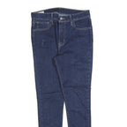 LEVI'S Womens Slim Blue Denim Raw Zip Jeans W29 L28 Classic Fit Stylish