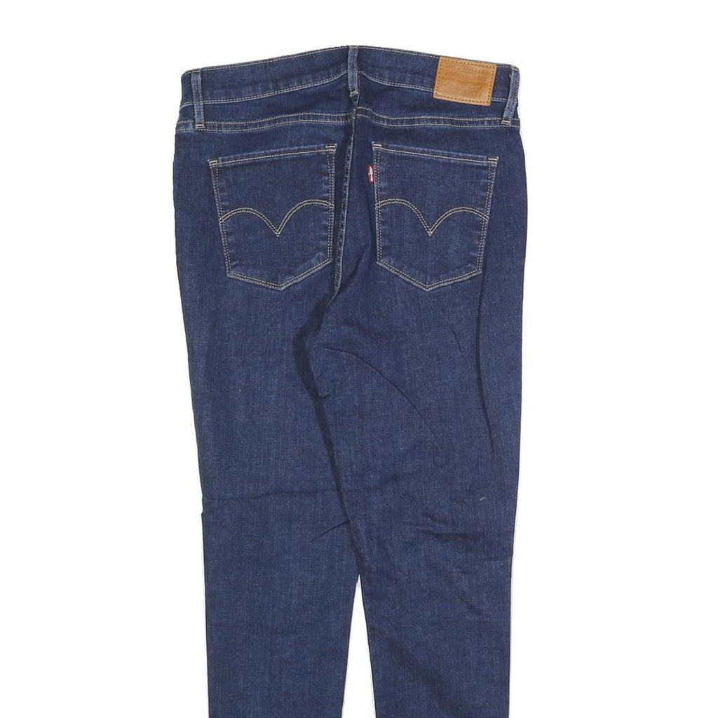 LEVI'S Womens Slim Blue Denim Raw Zip Jeans W29 L28 Classic Fit Stylish