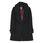 MARCS Womens Black Wool Blend Classic Jacket XS Button Closure Tailored Warm