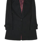 MARCS Womens Black Wool Blend Classic Jacket XS Button Closure Tailored Warm