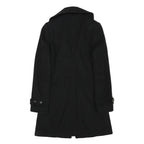 MARCS Womens Black Wool Blend Classic Jacket XS Button Closure Tailored Warm