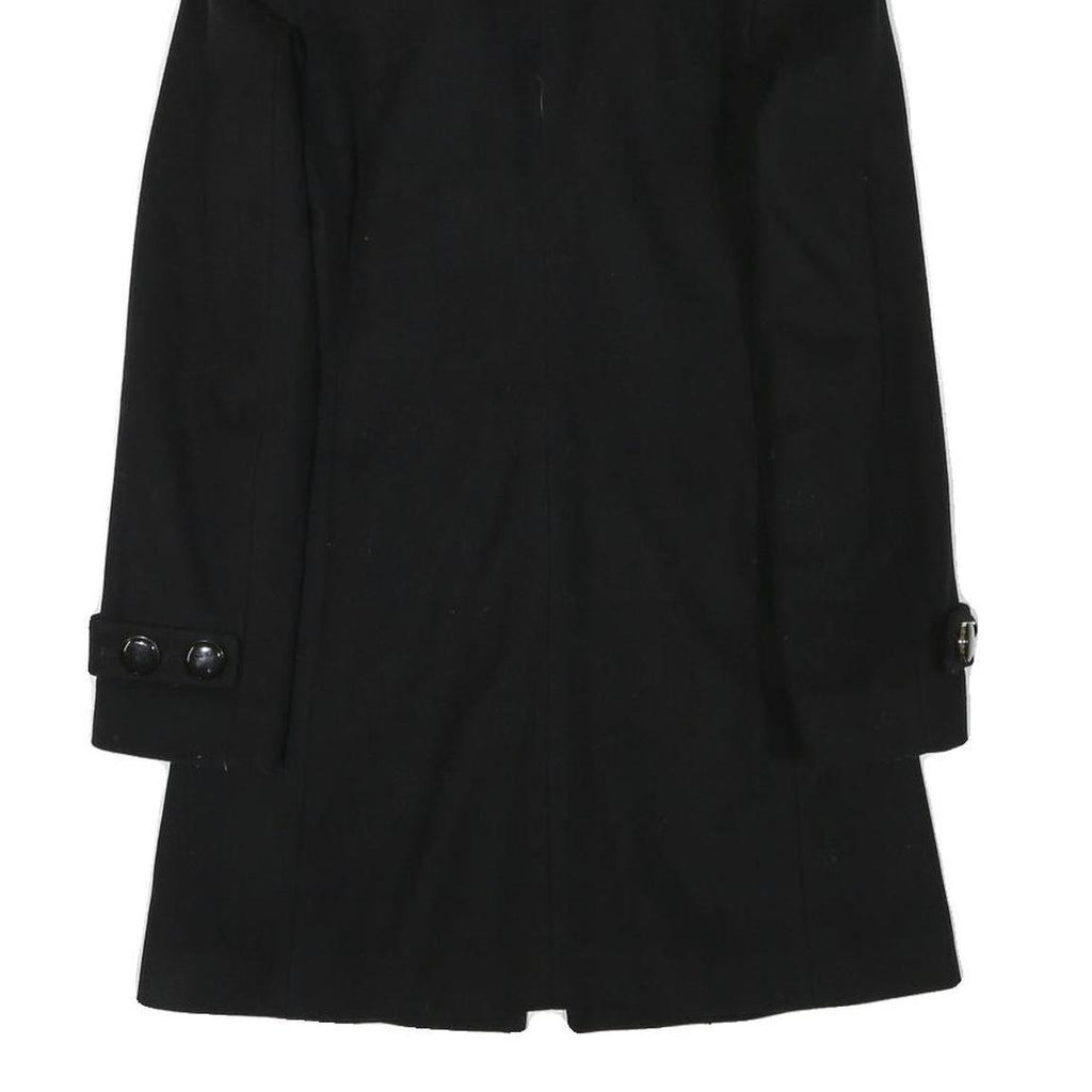 MARCS Womens Black Wool Blend Classic Jacket XS Button Closure Tailored Warm