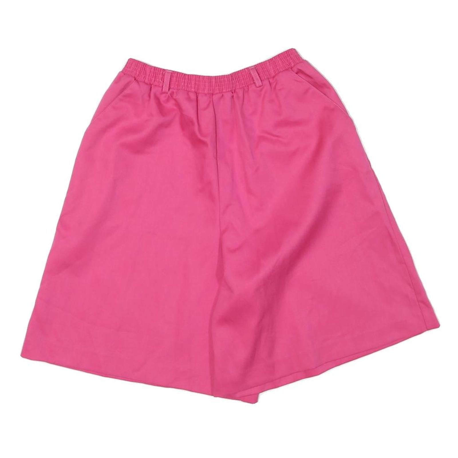 DONNKENNY Womens Shorts Pink Casual S W23 Relaxed Fit Cotton Blend Elastic Waist