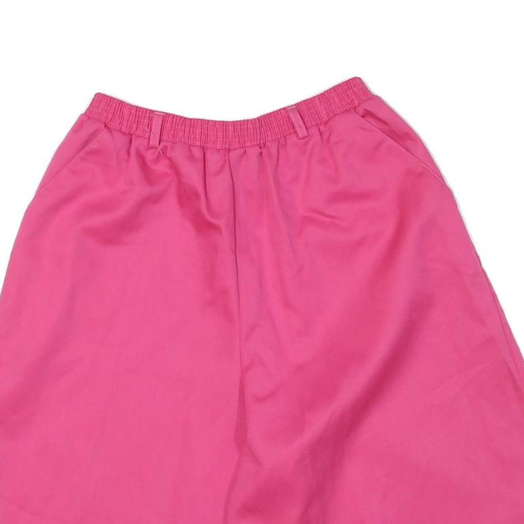 DONNKENNY Womens Shorts Pink Casual S W23 Relaxed Fit Cotton Blend Elastic Waist