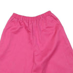 DONNKENNY Womens Shorts Pink Casual S W23 Relaxed Fit Cotton Blend Elastic Waist