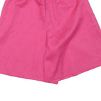 DONNKENNY Womens Shorts Pink Casual S W23 Relaxed Fit Cotton Blend Elastic Waist
