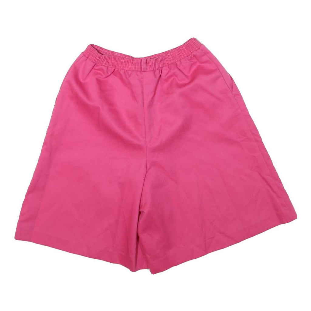 DONNKENNY Womens Shorts Pink Casual S W23 Relaxed Fit Cotton Blend Elastic Waist
