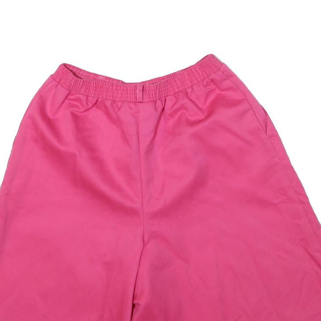 DONNKENNY Womens Shorts Pink Casual S W23 Relaxed Fit Cotton Blend Elastic Waist