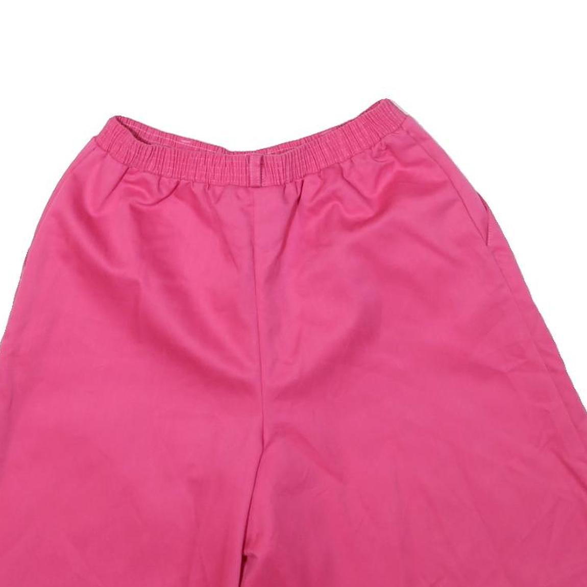 DONNKENNY Womens Shorts Pink Casual S W23 Relaxed Fit Cotton Blend Elastic Waist