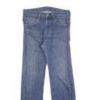 LEVI'S 501 Mens Jeans Blue Regular Straight Denim Raw W31 L32 Classic Button Fly