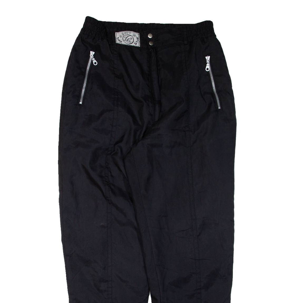 Insulated Womens Trousers Black Relaxed Tapered W29 L29