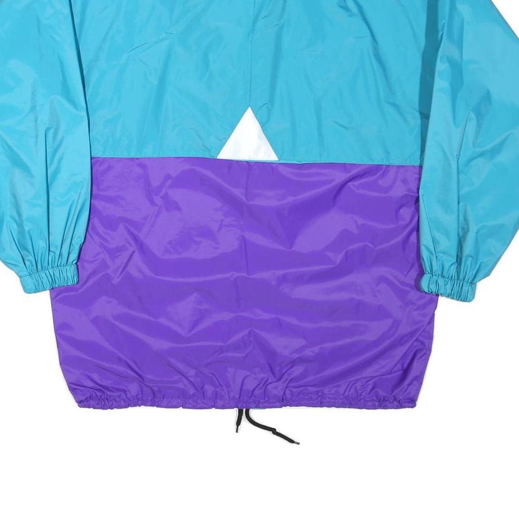 K WAY Mens Blue & Purple Zip Jacket S Polyester Blend Colourblock Windbreaker