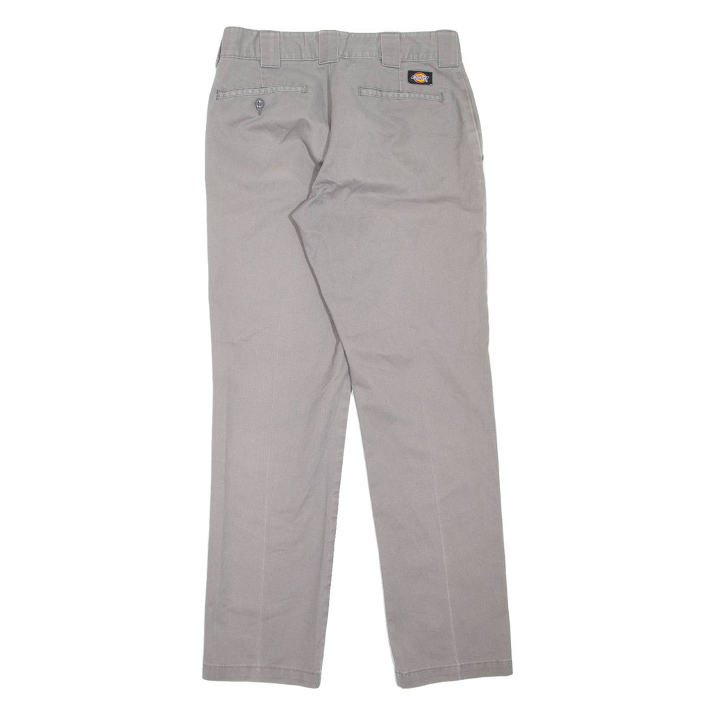DICKIES Workwear Womens Trousers Grey Slim Tapered W28 L30