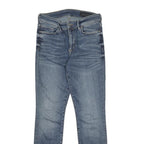 ALL SAINTS Womens Slim Blue Skinny Denim Medium W26 L28 Zip Cotton Blend Jeans