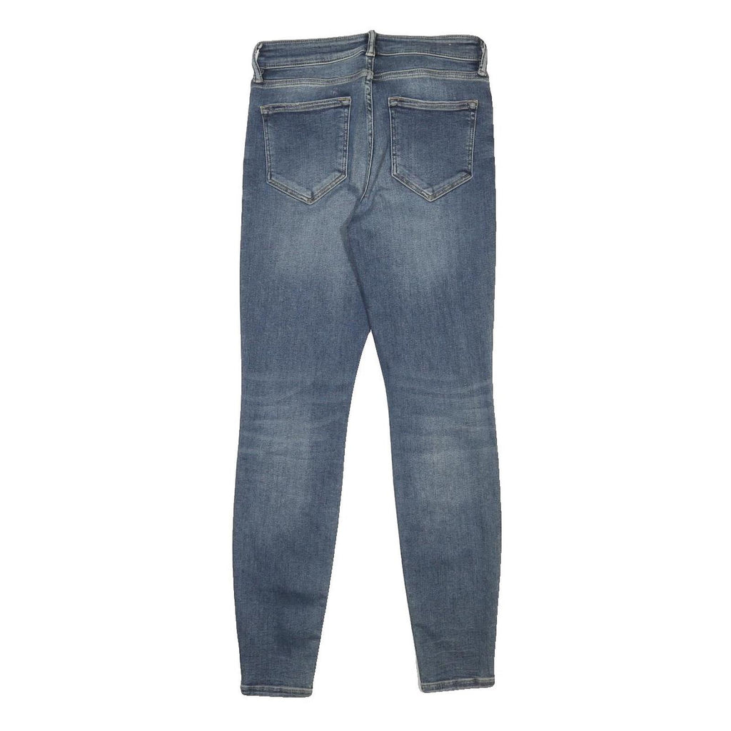 ALL SAINTS Womens Slim Blue Skinny Denim Medium W26 L28 Zip Cotton Blend Jeans