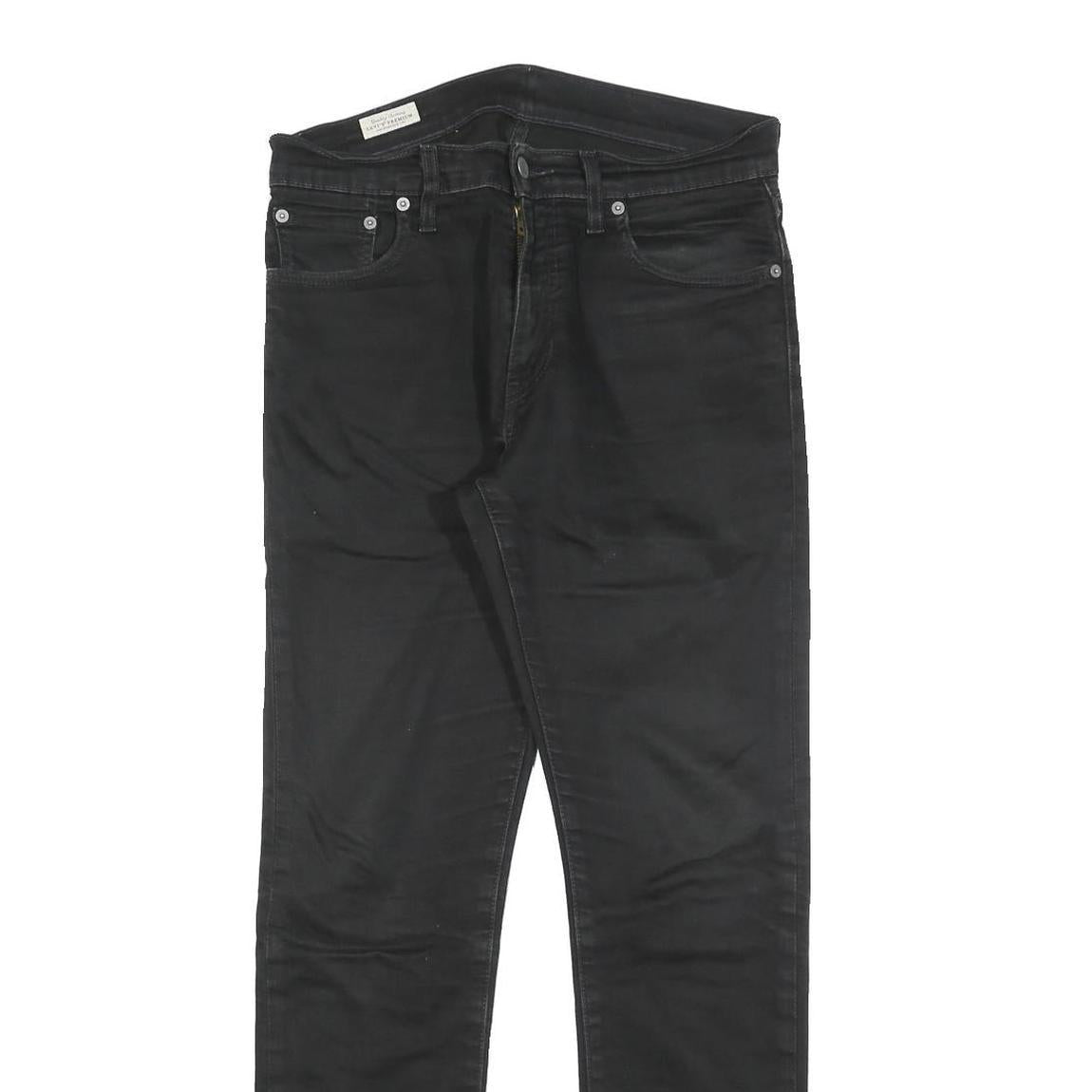 LEVI'S 512 Big E Mens Jeans Black Slim Skinny Denim Medium W30 L32 Classic Style