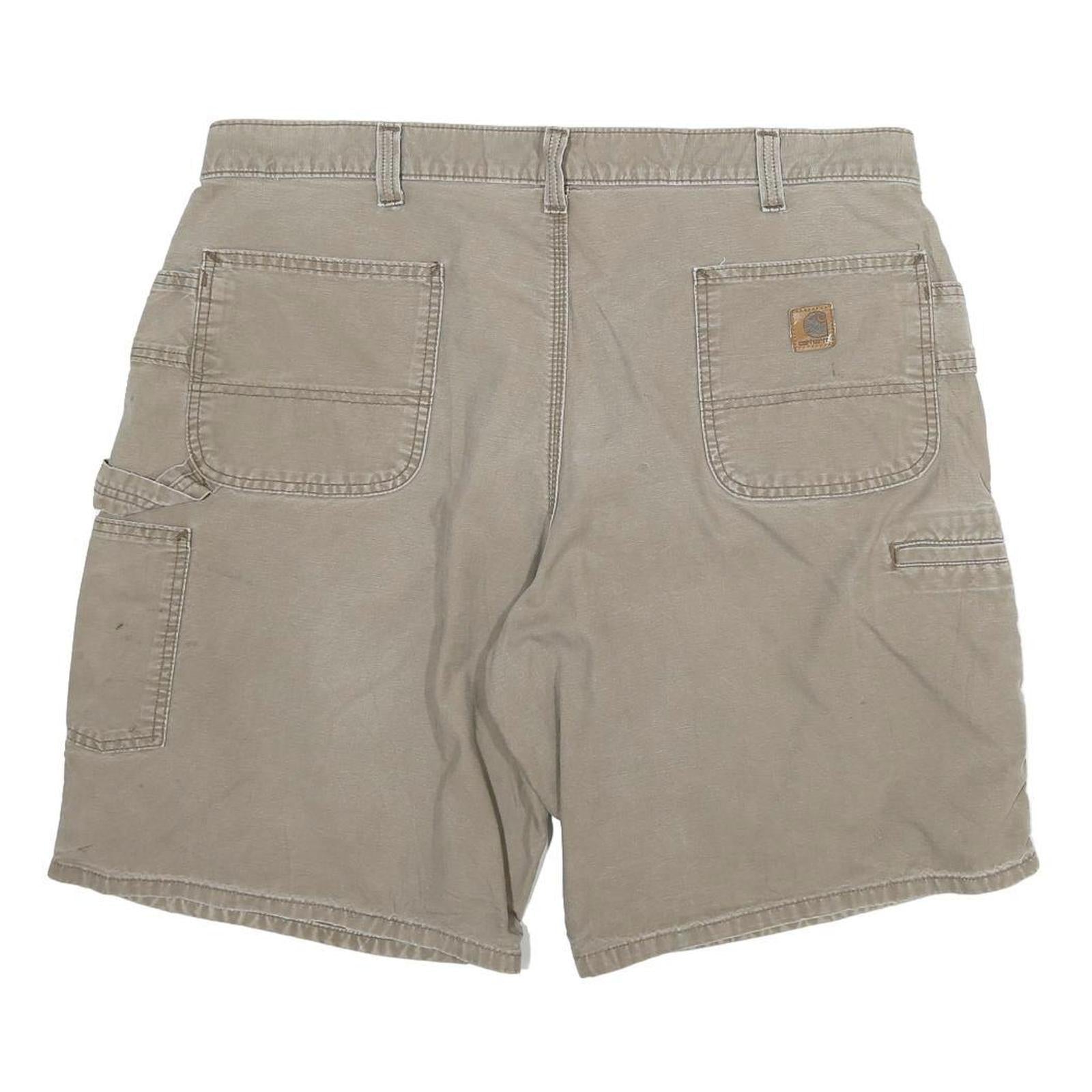 CARHARTT Mens Shorts Beige Casual Cotton Blend 3XL W40 Workwear Utility