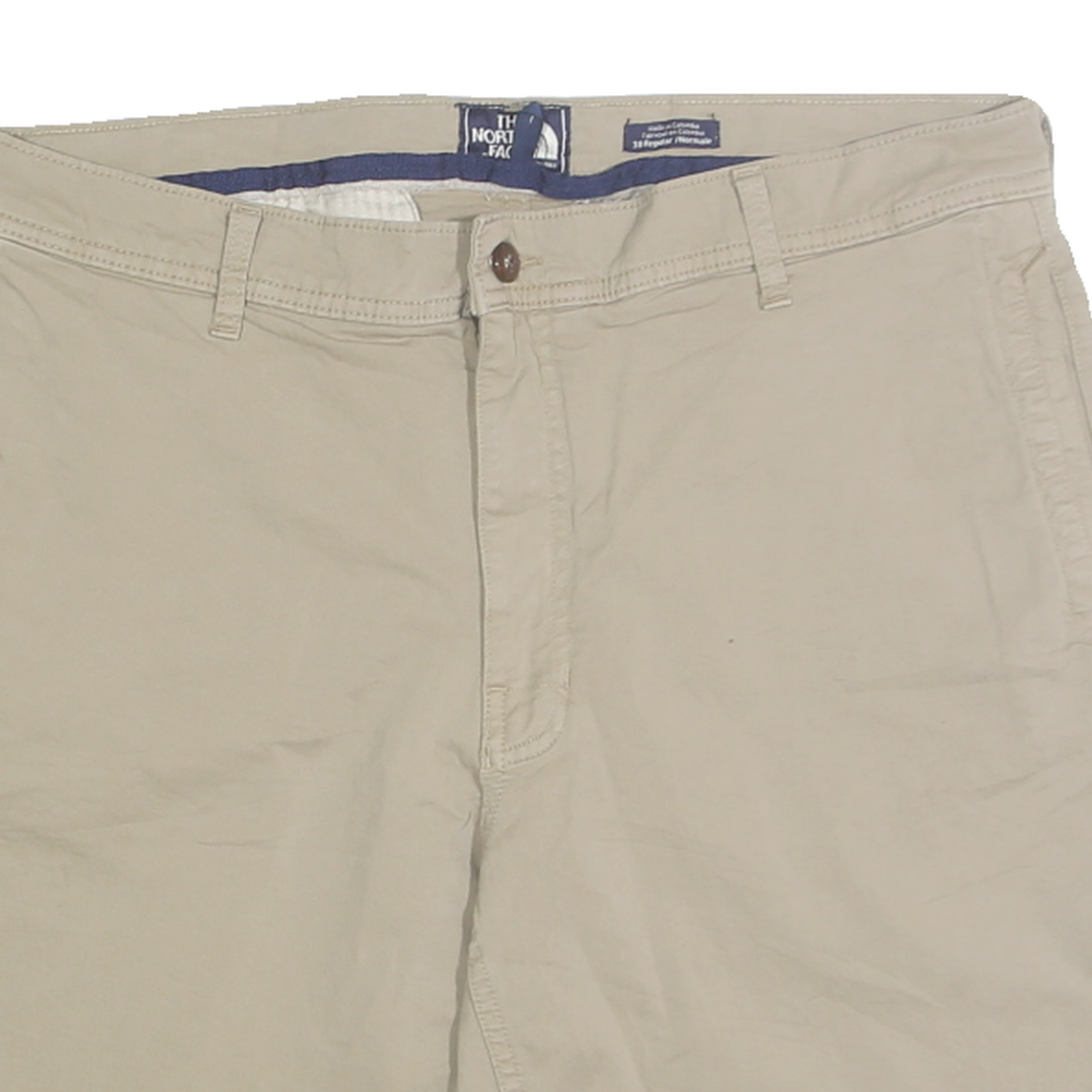 THE NORTH FACE Mens Shorts Beige Casual Plain XL W38 Lightweight Cotton Blend