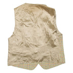 Womens Blazer Waistcoat Brown Check M