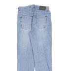 DKNY Womens Jeans Blue Regular Straight Denim Light W30 L32 Zip Cotton Blend