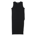 DKNY Womens Black Bodycon Rayon Sleeveless Midi Dress Size M Simple Chic