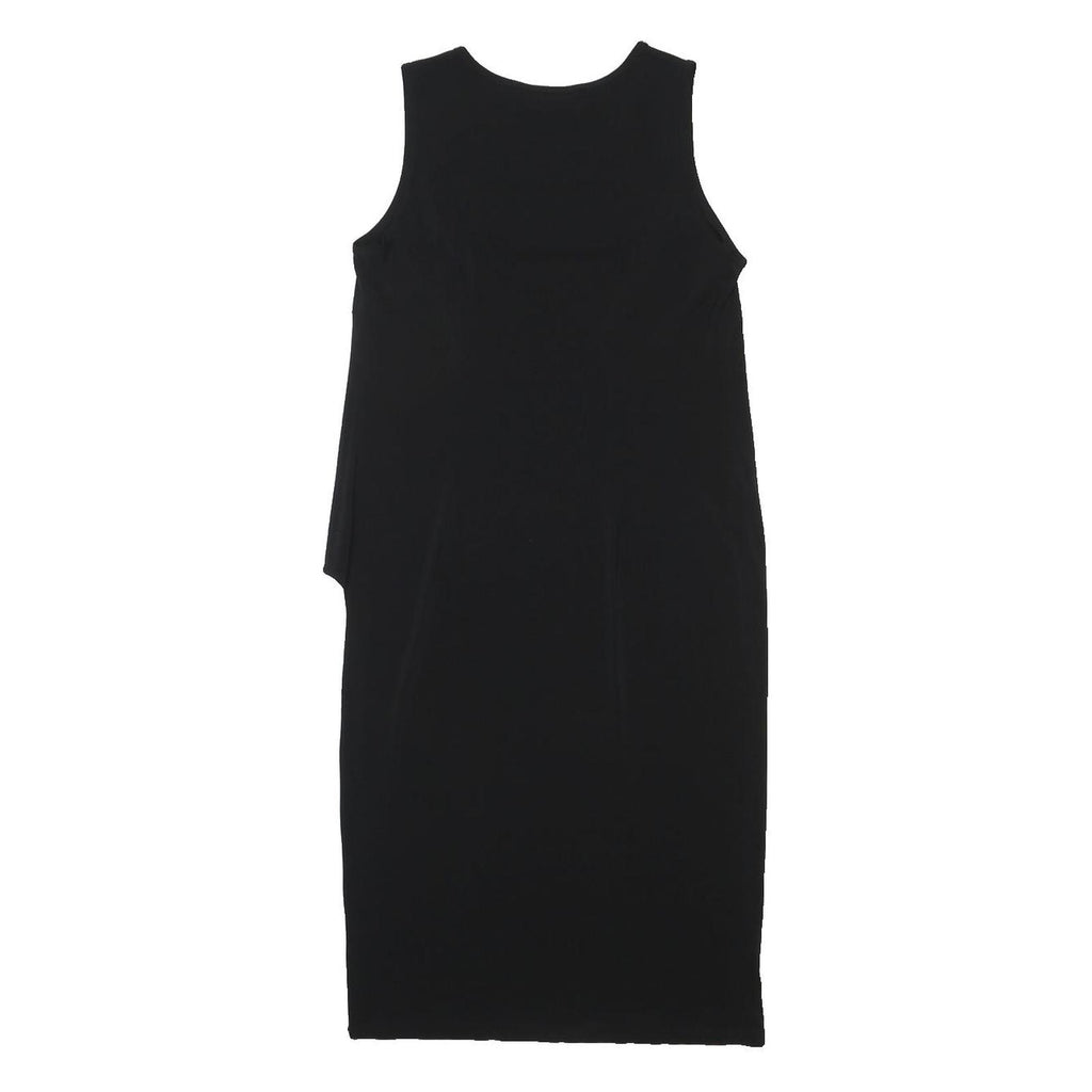DKNY Womens Black Bodycon Rayon Sleeveless Midi Dress Size M Simple Chic
