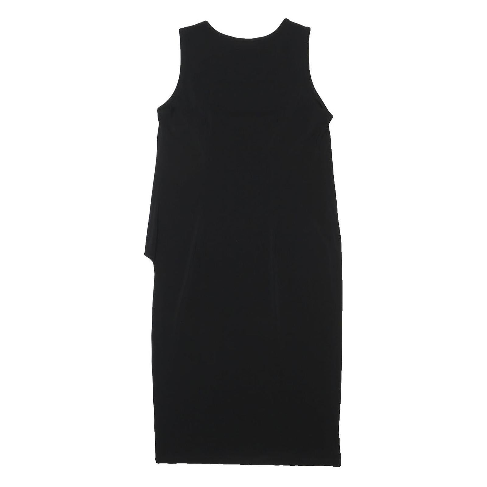 DKNY Womens Black Bodycon Rayon Sleeveless Midi Dress Size M Simple Chic