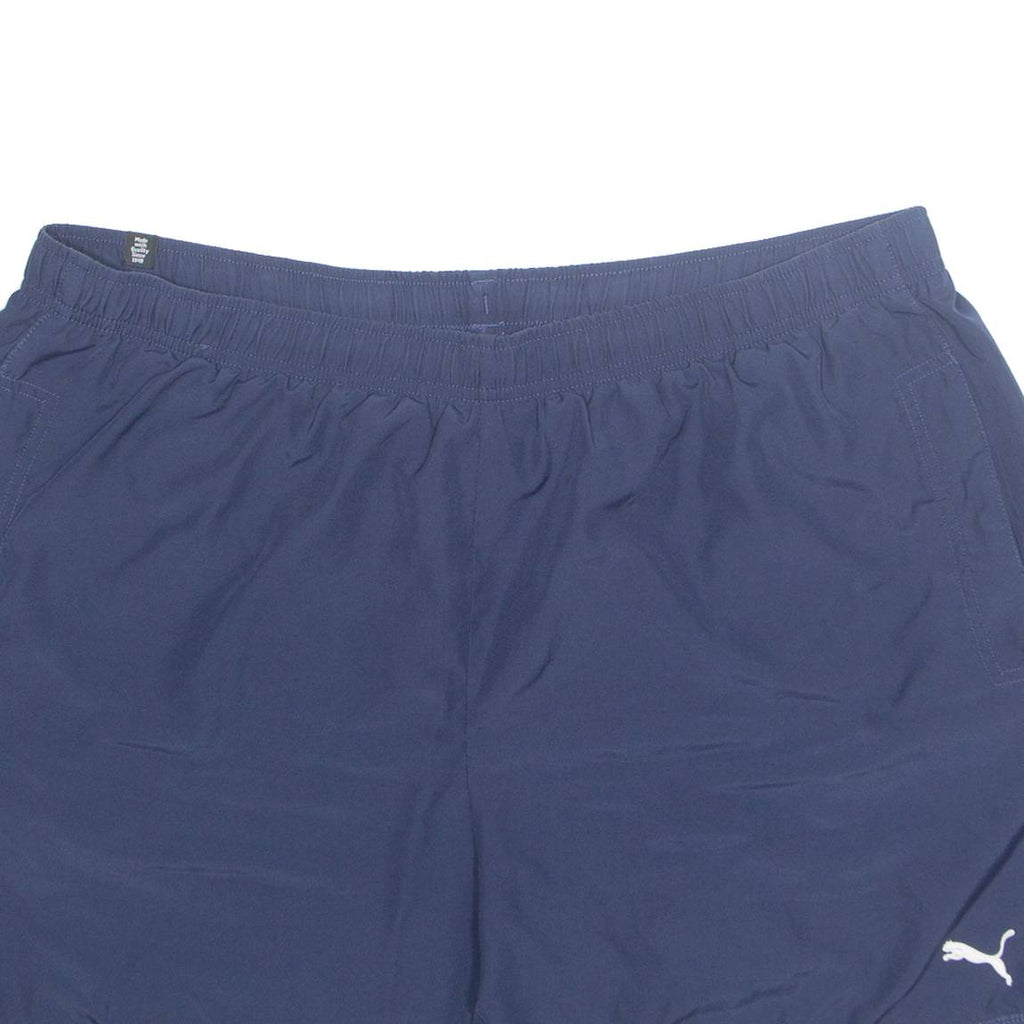 PUMA Mesh Lined Mens Sports Shorts Blue 2XL W37