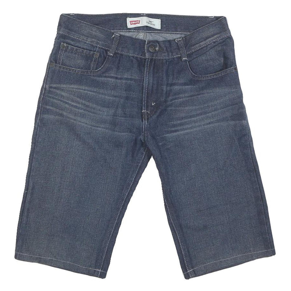 LEVI'S Womens Shorts Blue Denim L W32 505 Straight Fit Casual Style