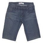 LEVI'S Womens Shorts Blue Denim L W32 505 Straight Fit Casual Style