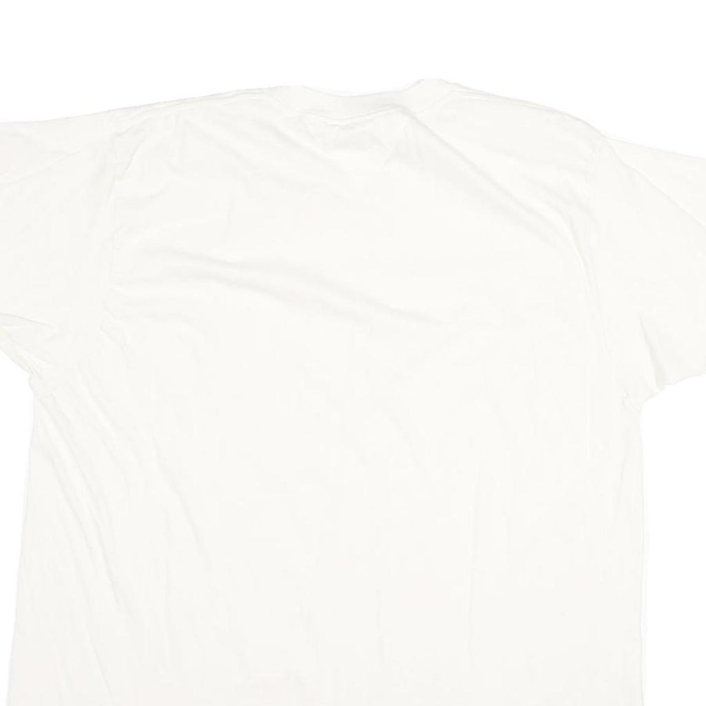 TOMMY HILFIGER Mens White XL Classic T-Shirt Short Sleeve Crew Neck Logo Print