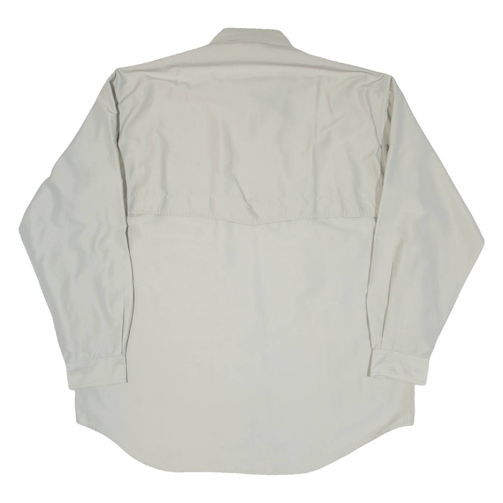 ANDERSON GEOFF Mens Plain Shirt Green Long Sleeve XL