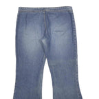 ANCHOR BLUE Womens Jeans Blue Loose Flared Denim Medium W34 L32 Buttoned Pockets