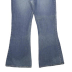 ANCHOR BLUE Womens Jeans Blue Loose Flared Denim Medium W34 L32 Buttoned Pockets