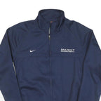 NIKE Mens Navy & White Marist Basketball Zip Up Polyester Blend Jacket L