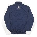 NIKE Mens Navy & White Marist Basketball Zip Up Polyester Blend Jacket L