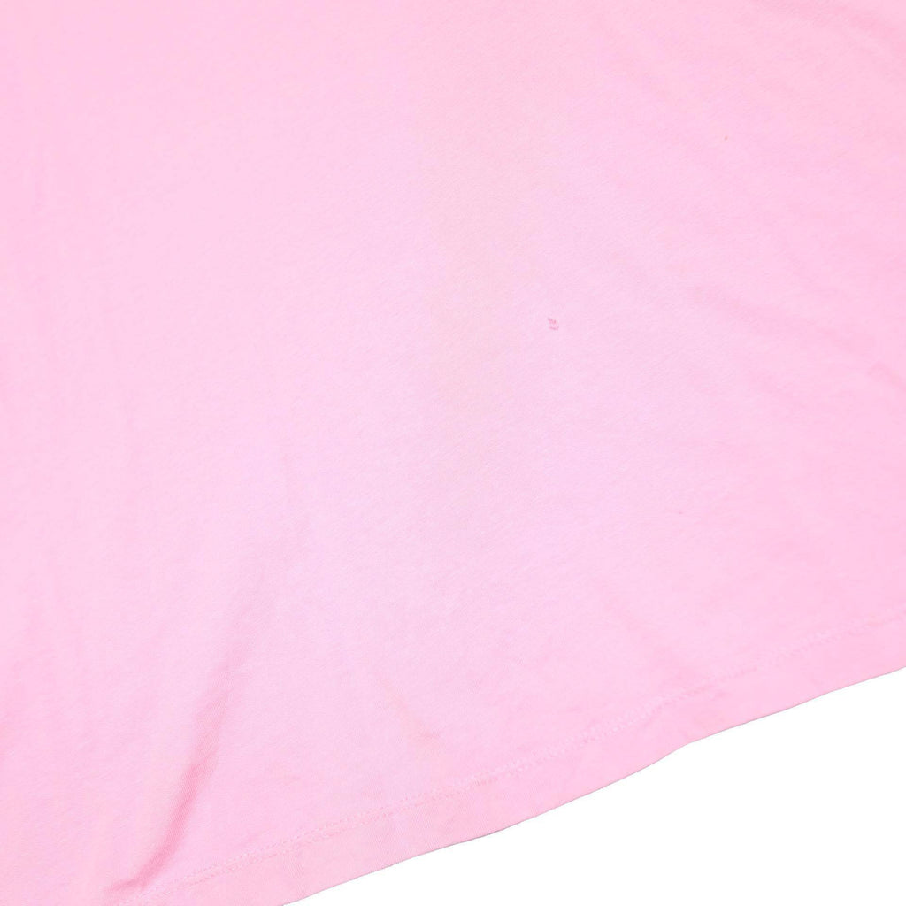 ADIDAS Womens Pink & White Graphic T-Shirt L Short Sleeve Crew Neck Casual