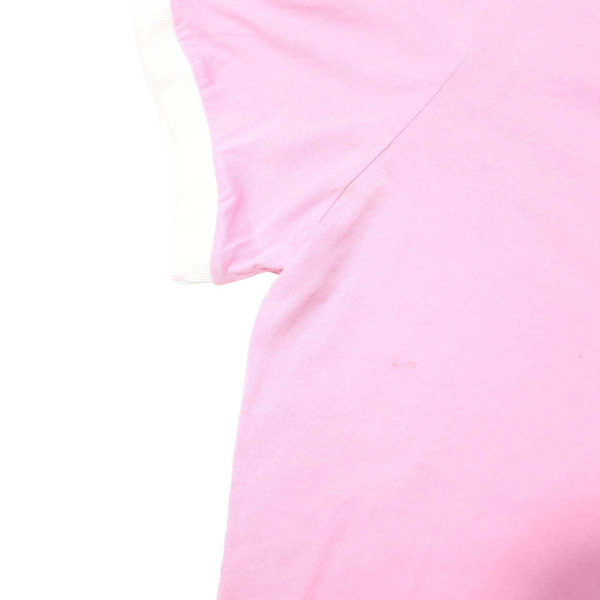 ADIDAS Womens Pink & White Graphic T-Shirt L Short Sleeve Crew Neck Casual